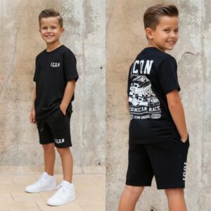 Icon Original jongens zomerset iconic race – Zwart Maat 104 t/m 164