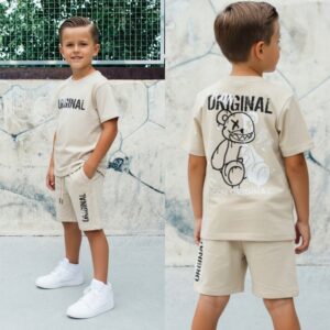Icon Original jongens zomerset teddy street – Beige Maat 104 t/m 164