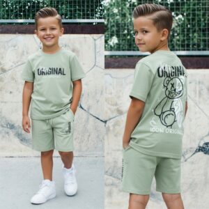 Icon Original jongens zomerset teddy street – Zeegroen Maat 104 t/m 164