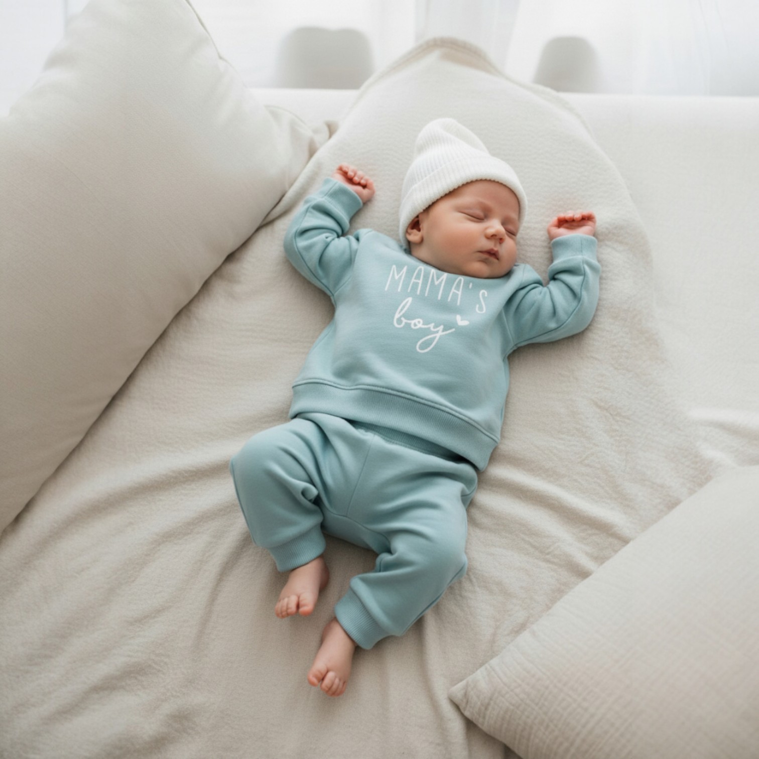 Jongens pyjama Mama’s Boy katoen – maat 56 t/m 110 - Afbeelding 3