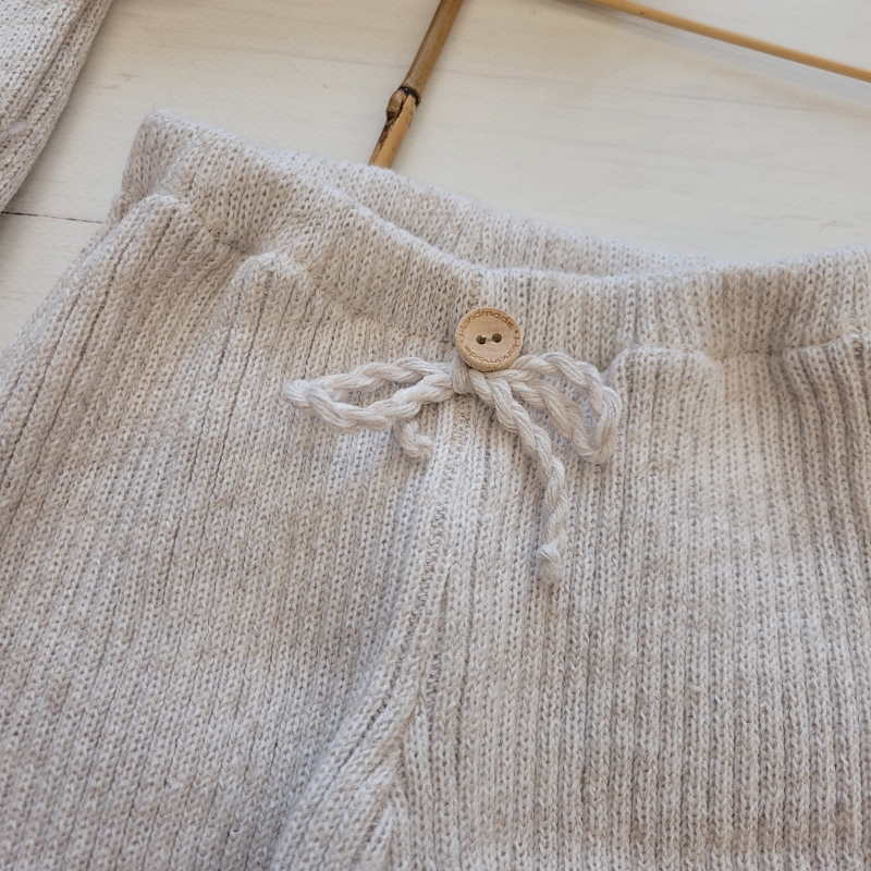 3-delige gebreide baby set beige | Maat 56/62 | Comfort & stijl - Afbeelding 4
