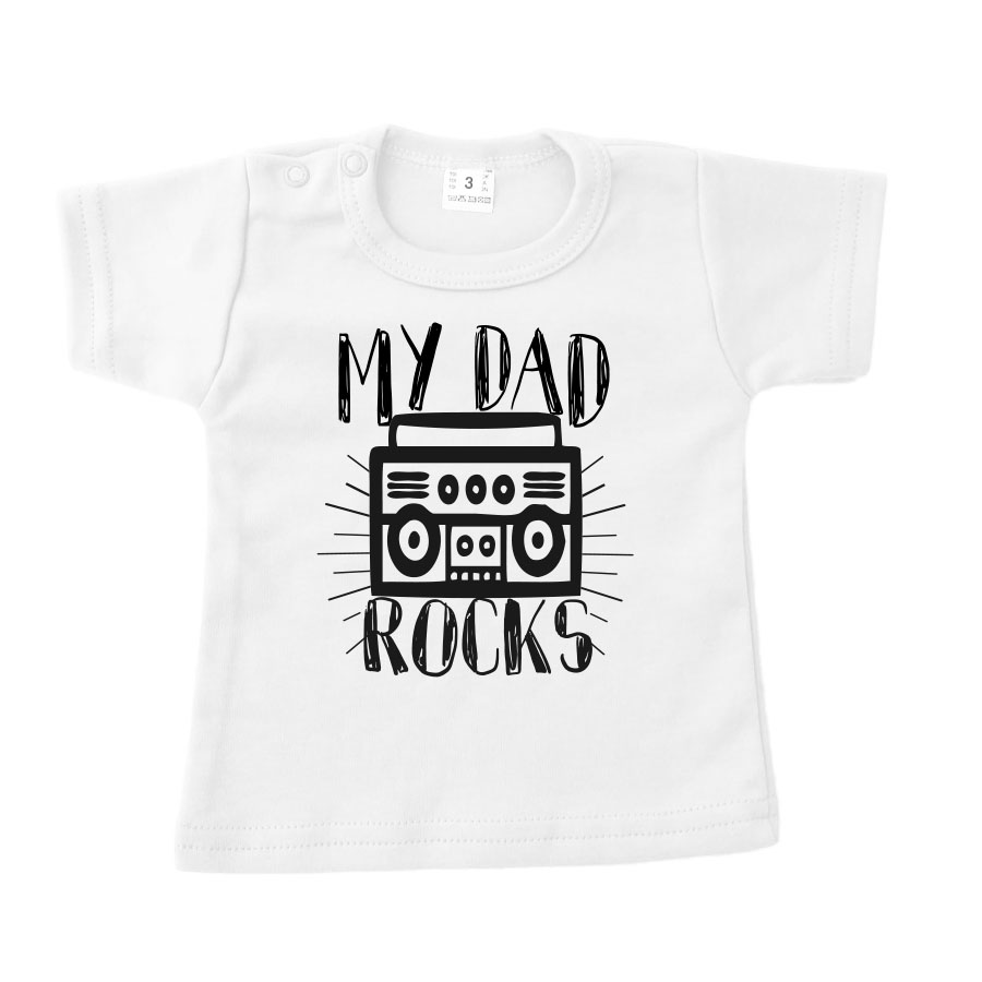 Shirt My dad rocks - Afbeelding 3
