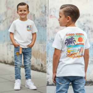 Good vibes zomer t-shirt jongens Icon Good Vibes Summer Tee 104-158
