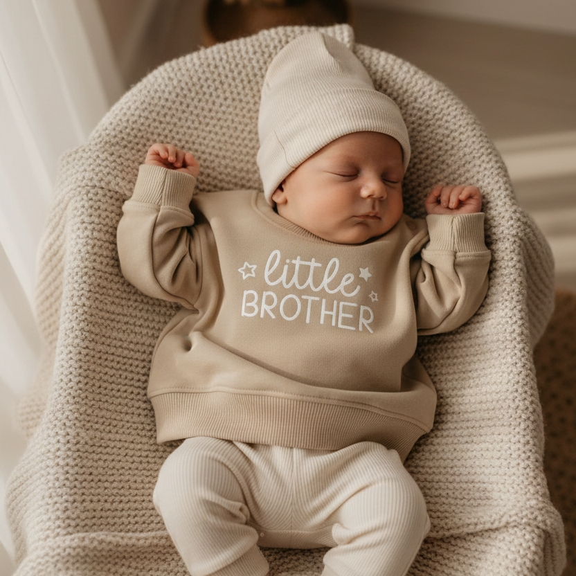 Jongens sweater Little Brother – lieve trui in meerdere kleuren maat 56 t/m 104 - Afbeelding 5
