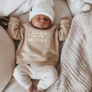 Jongens sweater Little Brother – lieve trui in meerdere kleuren maat 56 t/m 104