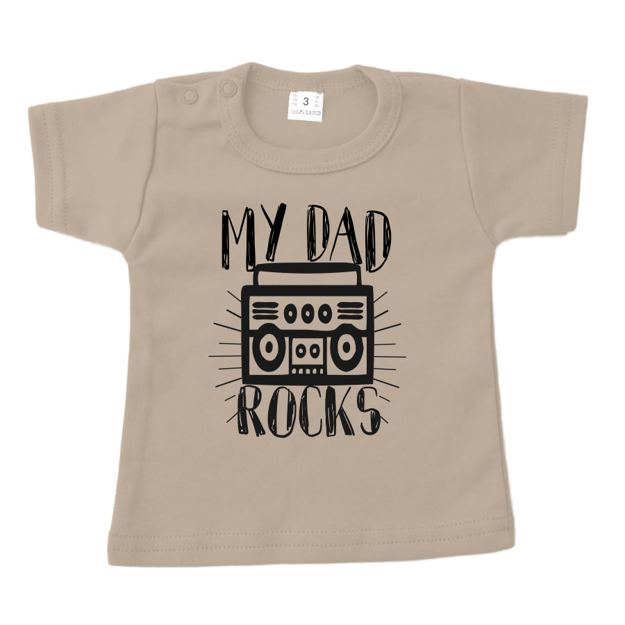 Shirt My dad rocks - Afbeelding 2