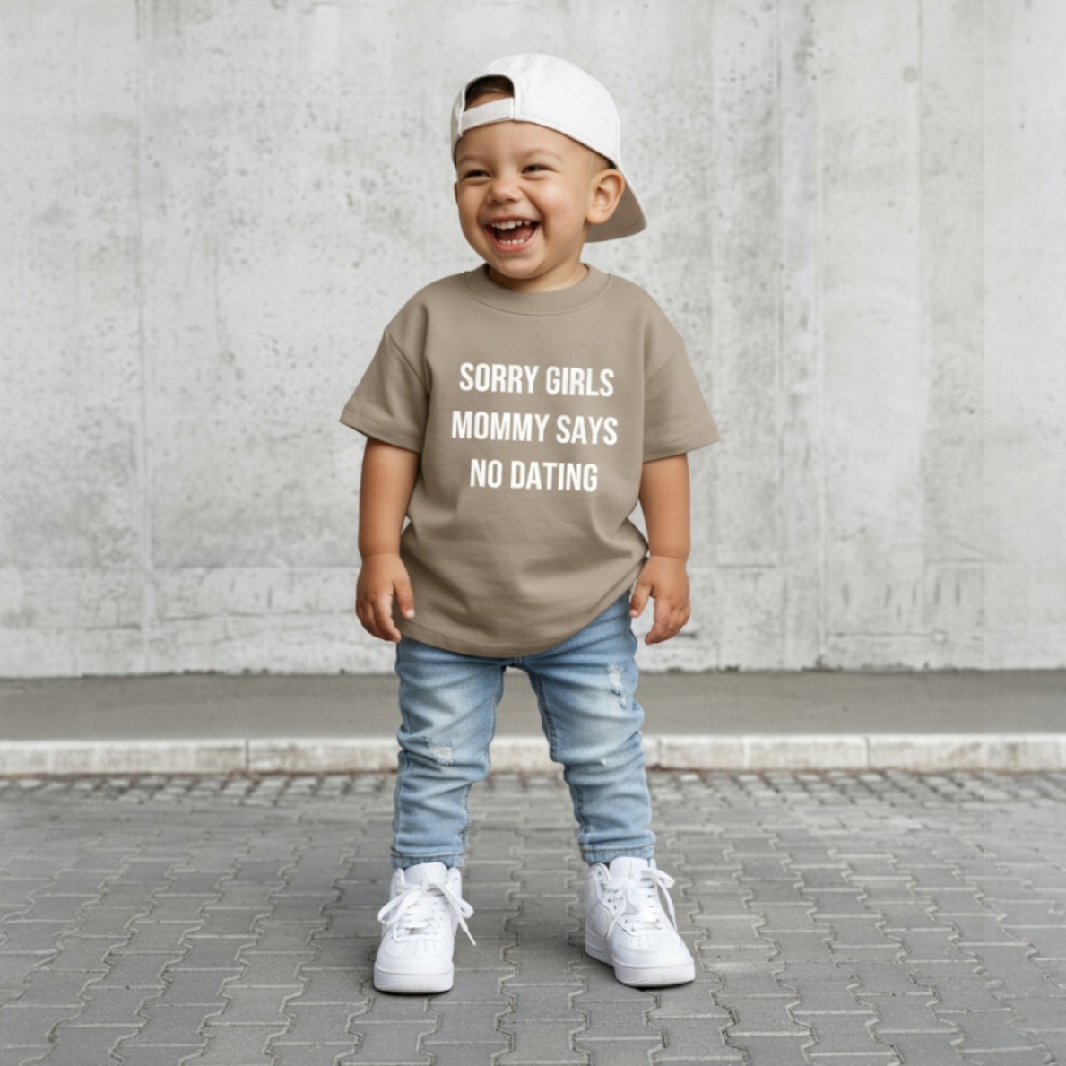 Shirt jongen met tekst – Sorry Girls Mommy Says No Dating – maat 50 t/m 104 - Afbeelding 3