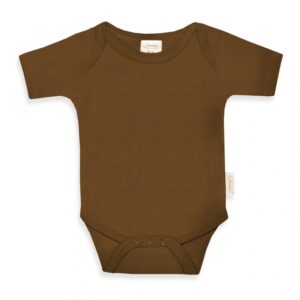 Basic Romper korte mouw Brown Clay