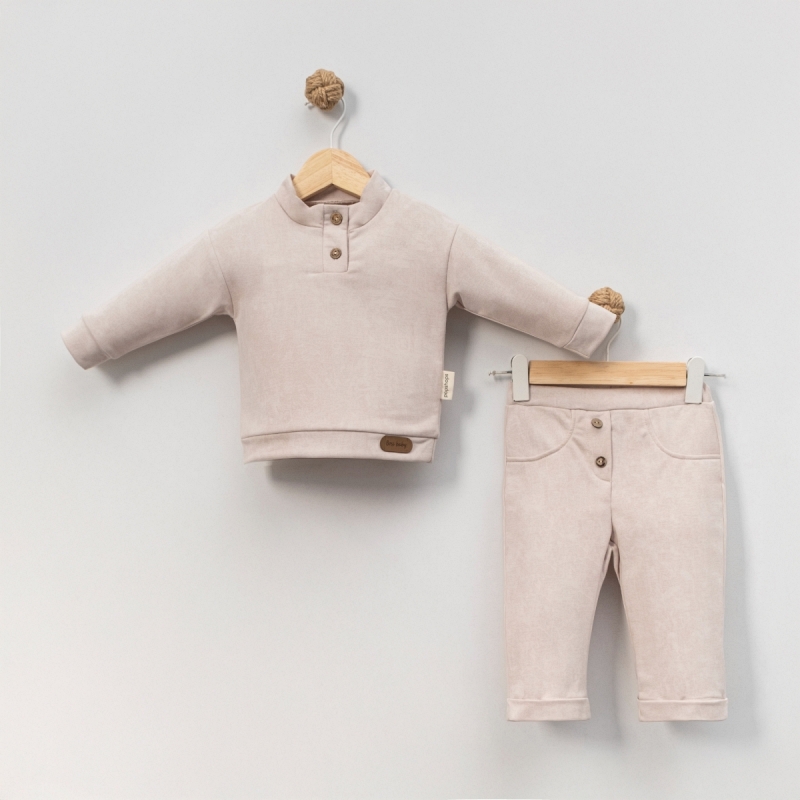 Soft Sand Lounge Set jongens beige Comfortabele baby set 3–18 maanden - Afbeelding 2