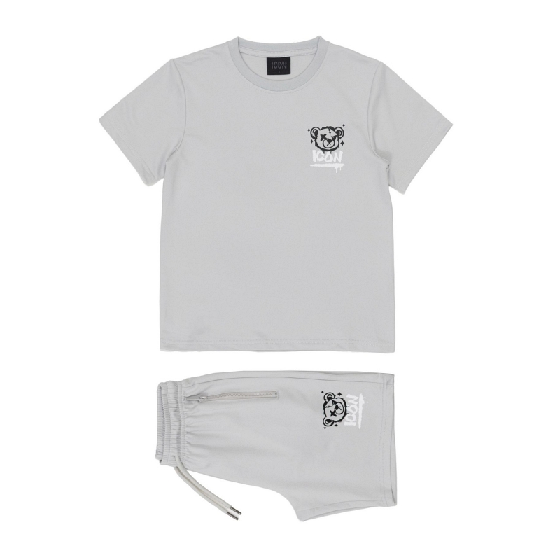 Icon Bear set grijs voor jongens (104–164) - Stoere set - Afbeelding 2