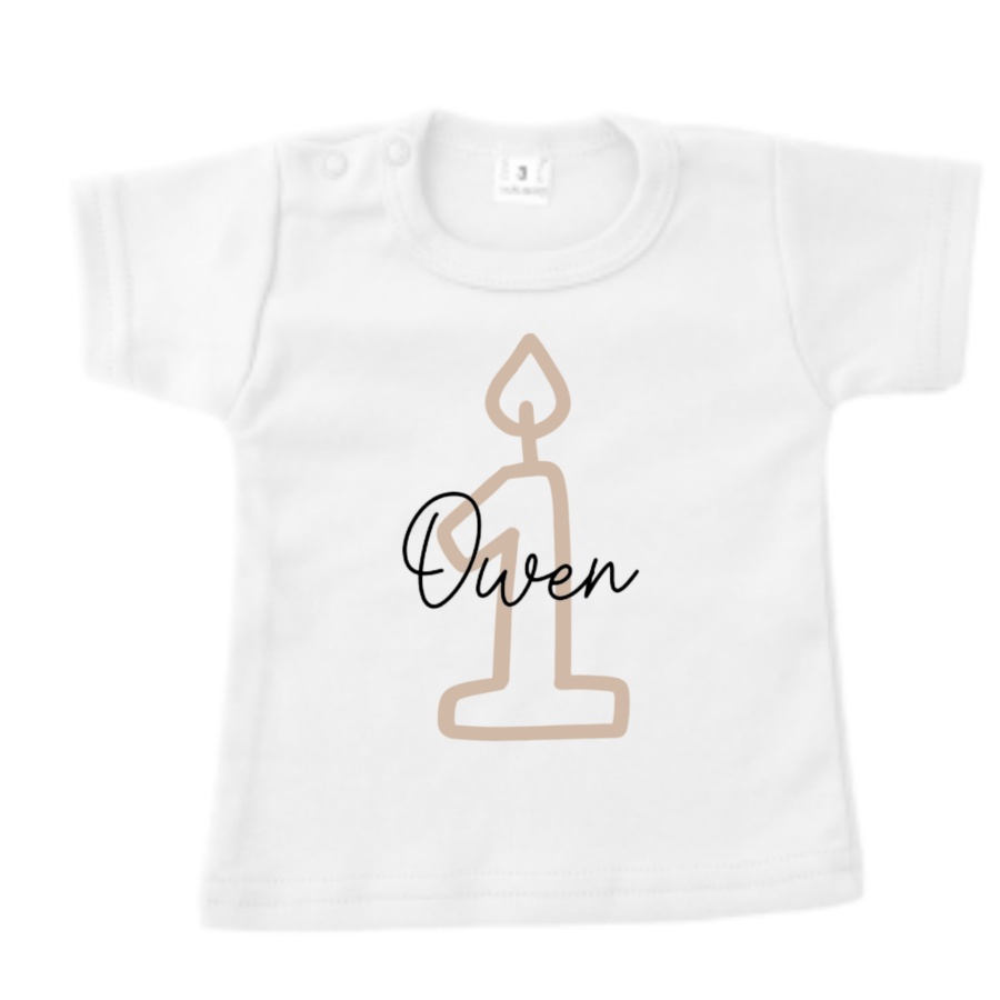 Little Adventure shirt 1 Jaar naam - Afbeelding 2