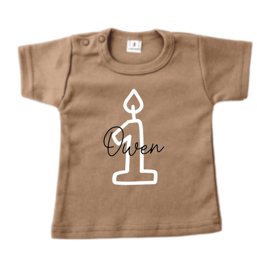 Little Adventure shirt 1 Jaar naam - Afbeelding 3
