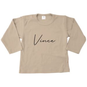 Shirt Naam Retro Zand