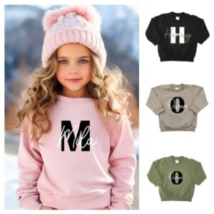 Little Adventure Big Kids sweater naam letter