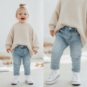 Unisex jeans baby & peuter – Lichtblauw | Maat 62/68 t/m 92/98