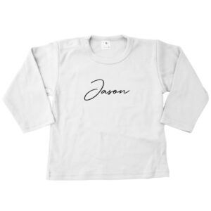Shirt Naam Retro White